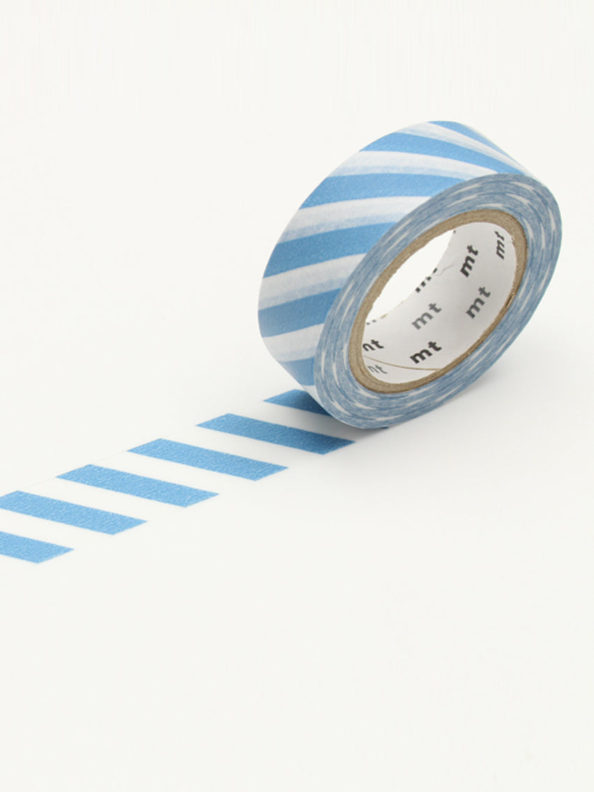 Washi Tape Stripe Grayish Sky