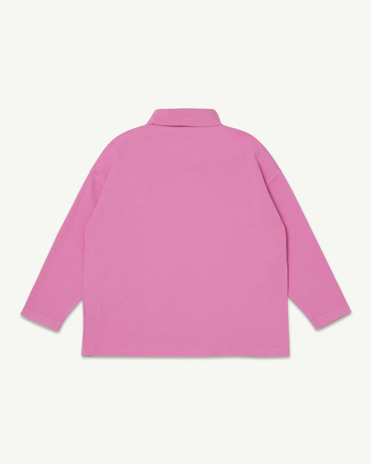Roll Neck Rib Top Bubblegum