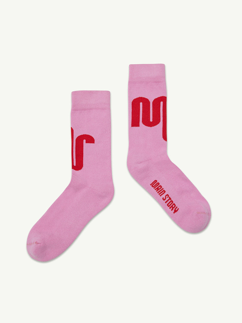 Socks Pink Knit