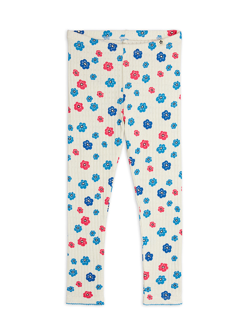Flower AOP Pointelle Leggings Multi