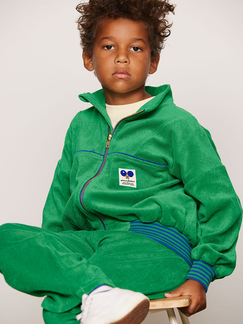 Table Tennis Patch Terry Cardigan Green