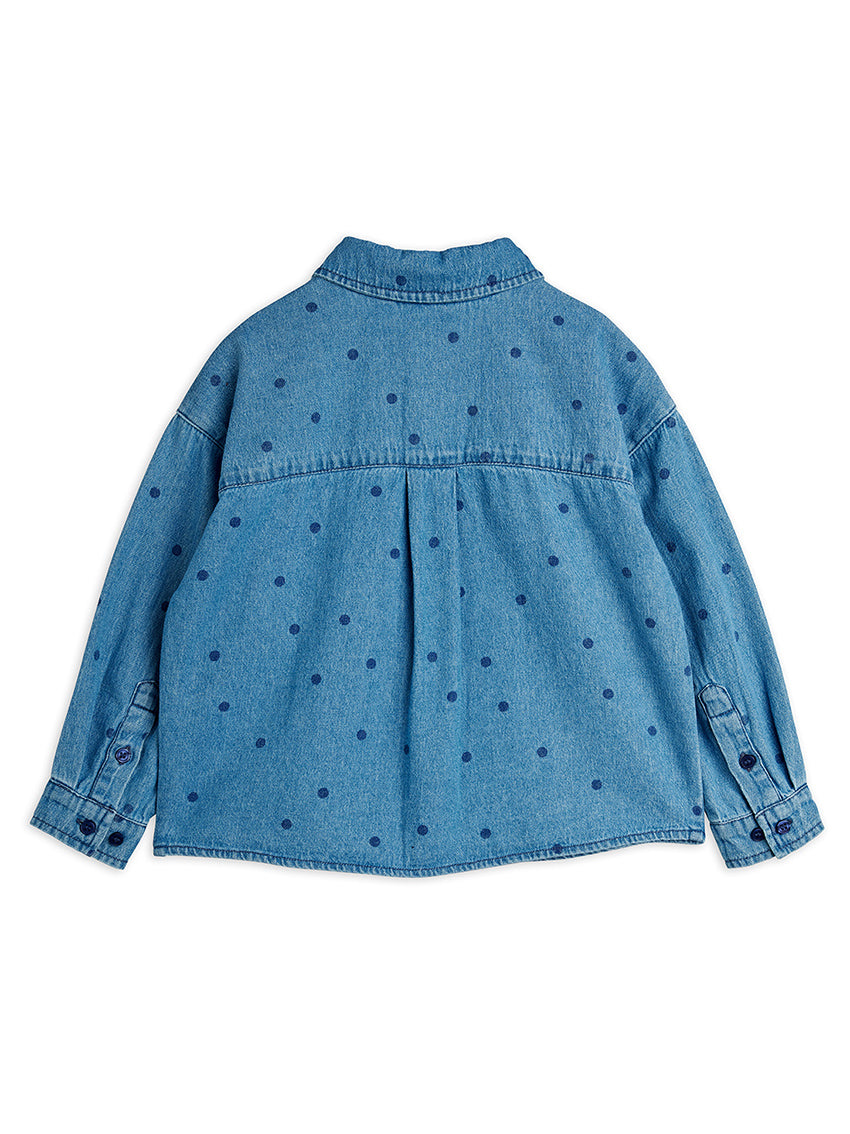 Denim Dots Shirt Blue