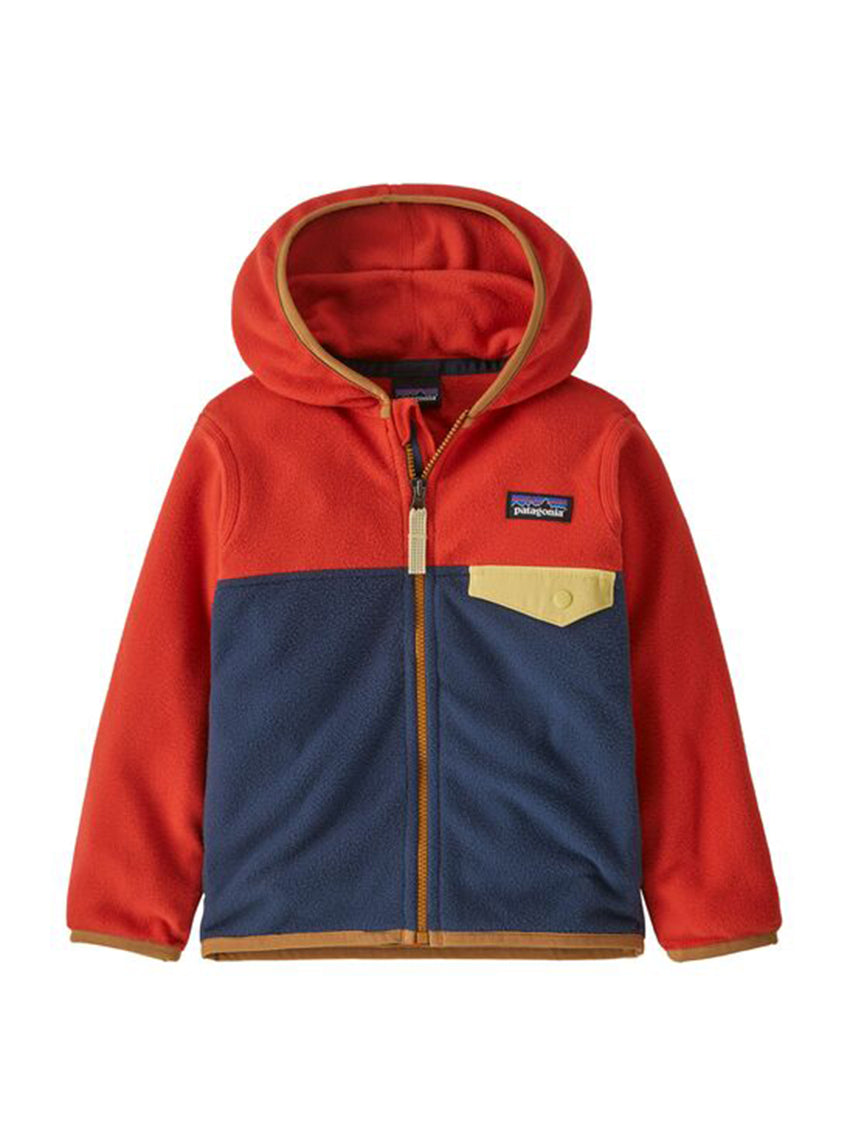 Baby Micro D Snap-T Jacket New Navy/Madder Red