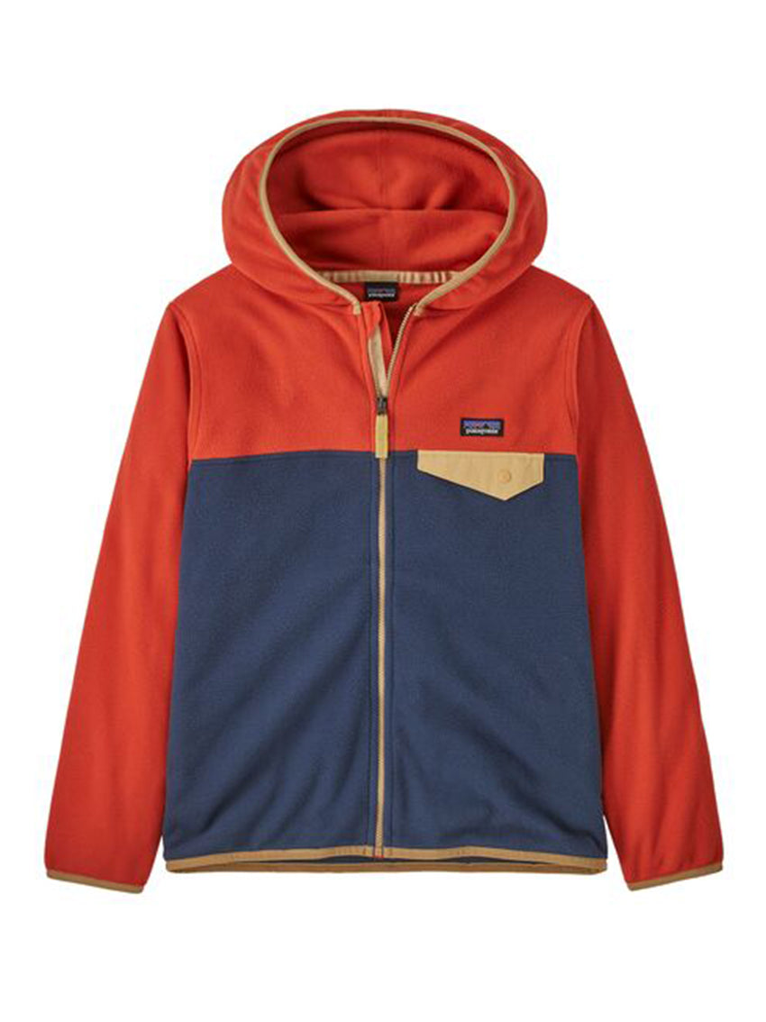 Kids Micro D Snap-T Jacket New Navy/Madder Red