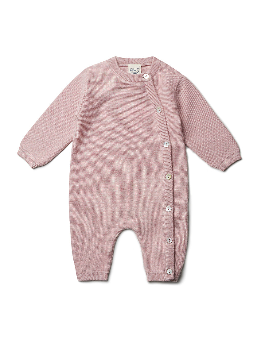 Wool/Silk Overall Blush