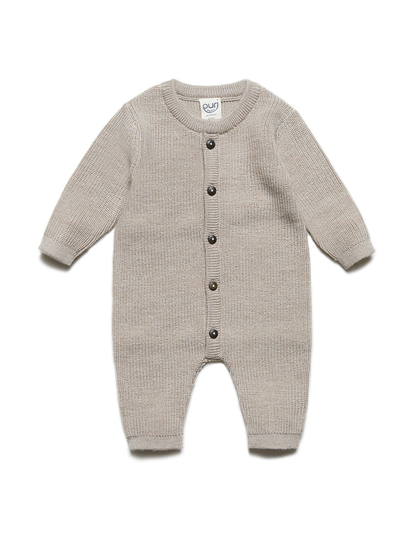 Merino Wool Overall Naturmelange