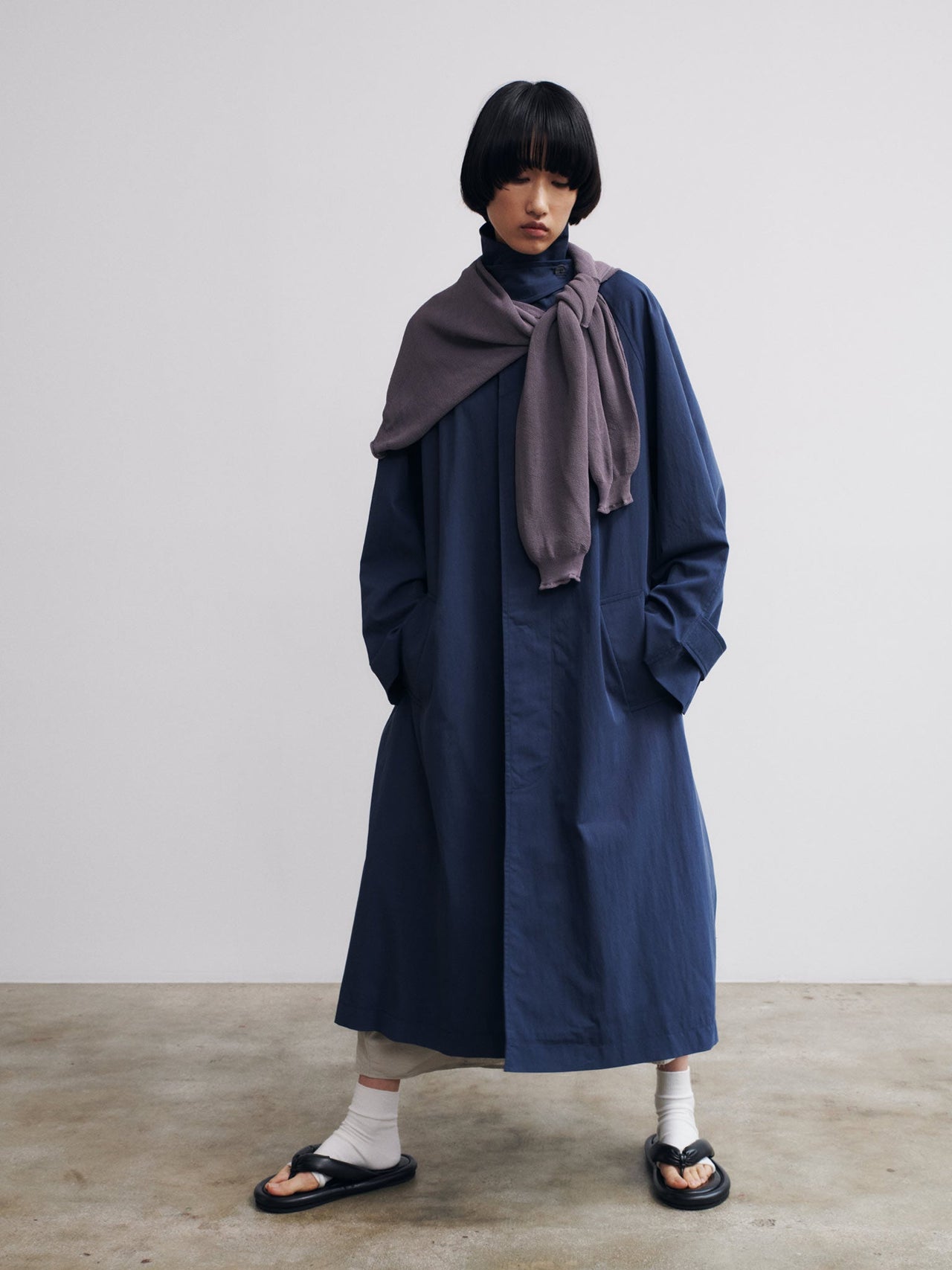 Tsuyu Trench Coat dark Blue