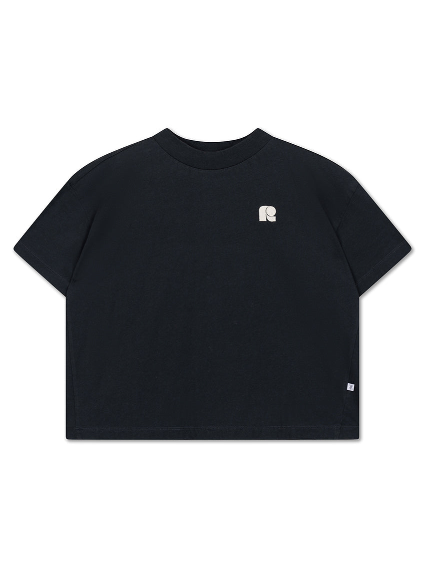Boxy T-Shirt Moonless Night Black