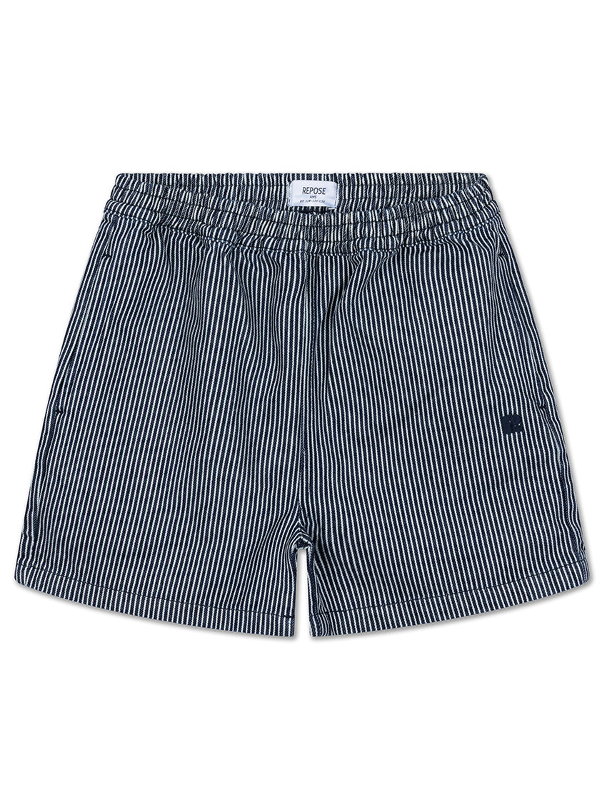 No Sweat Short Blue Stripe