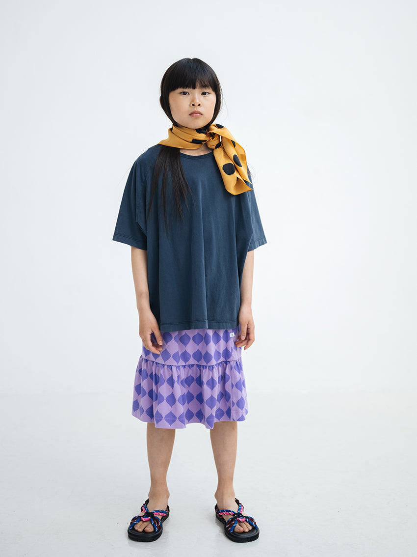 Raglan Boxy T-Shirt Midnight Teal