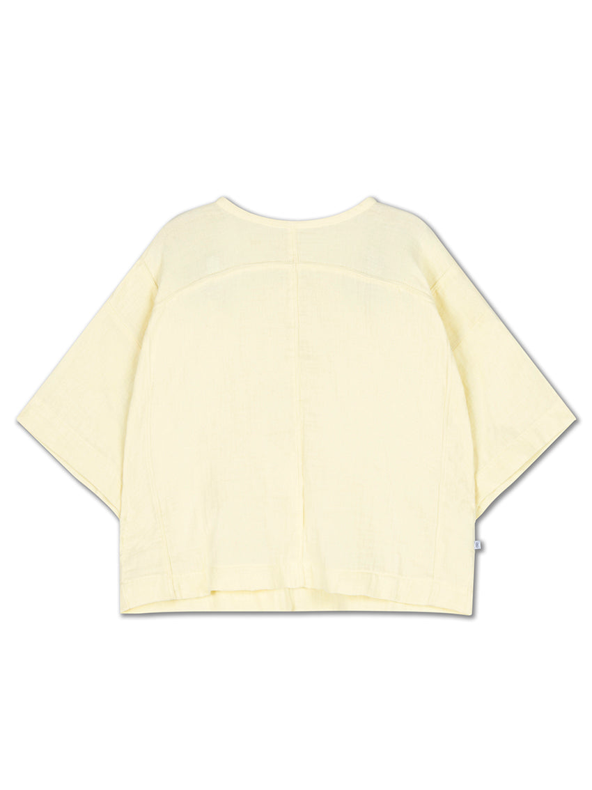 Woven T-Shirt Soft Yellow