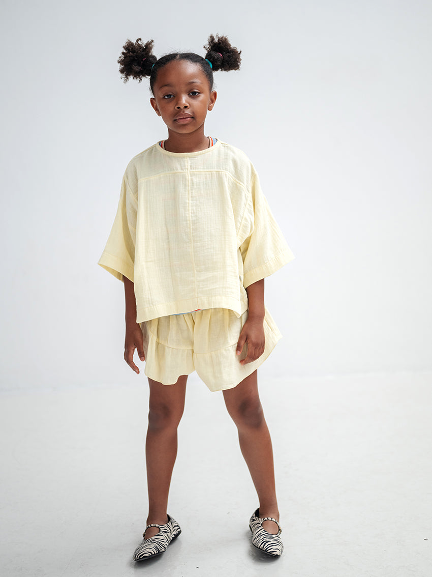 Skirt Short Soft Yellow