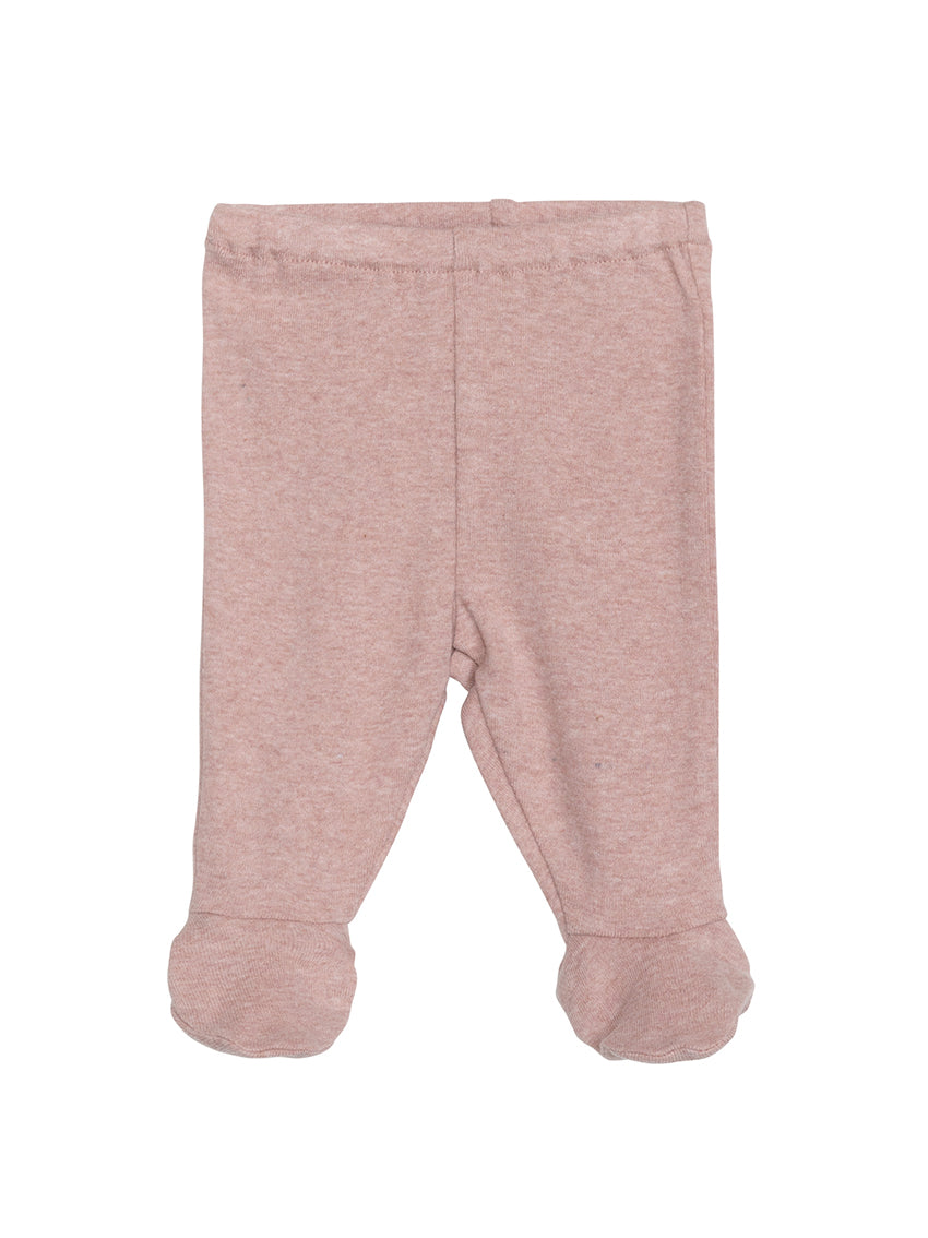 Newborn Pants with Feet Clay