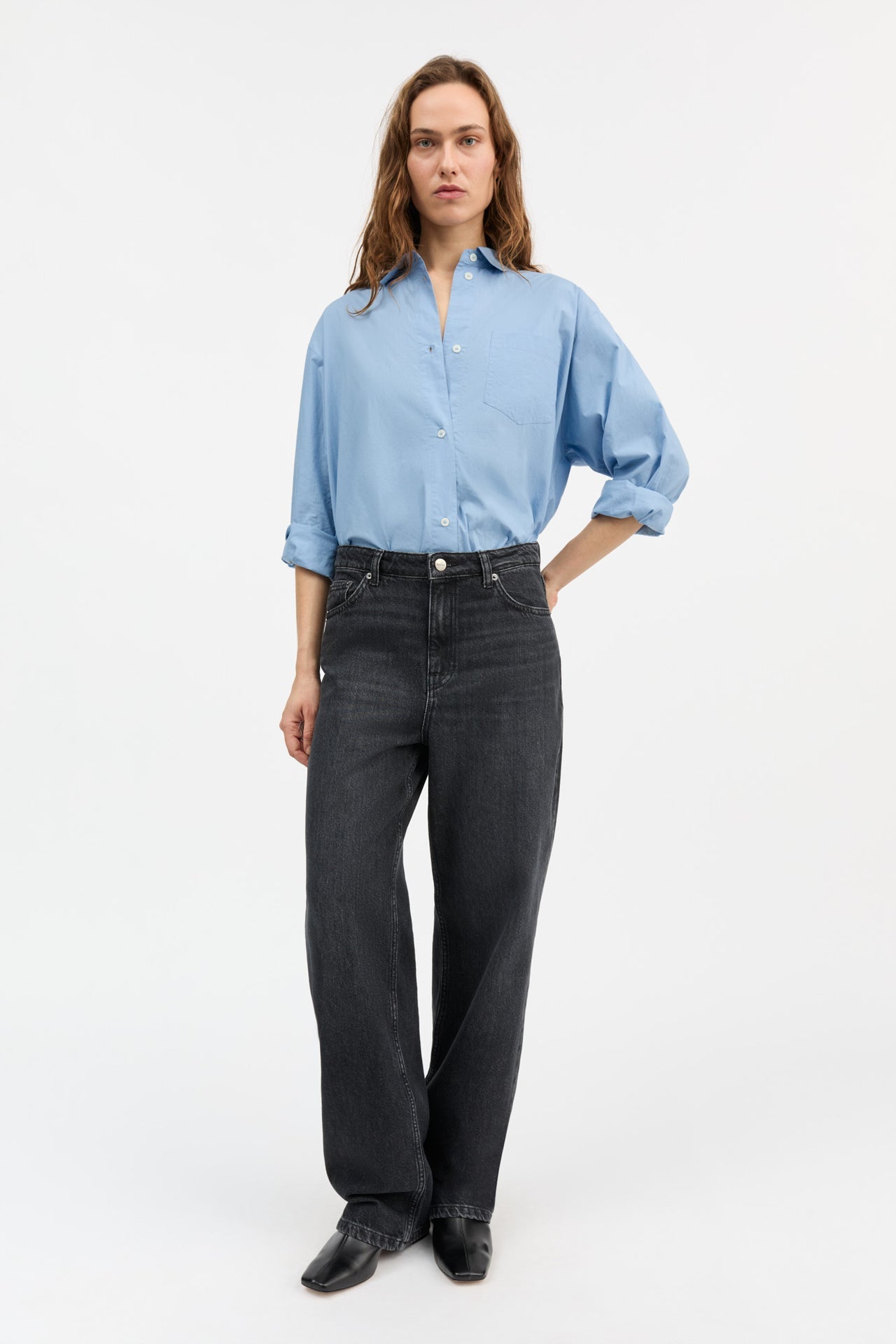 Maddy Straight Jeans Vintage Washed Black