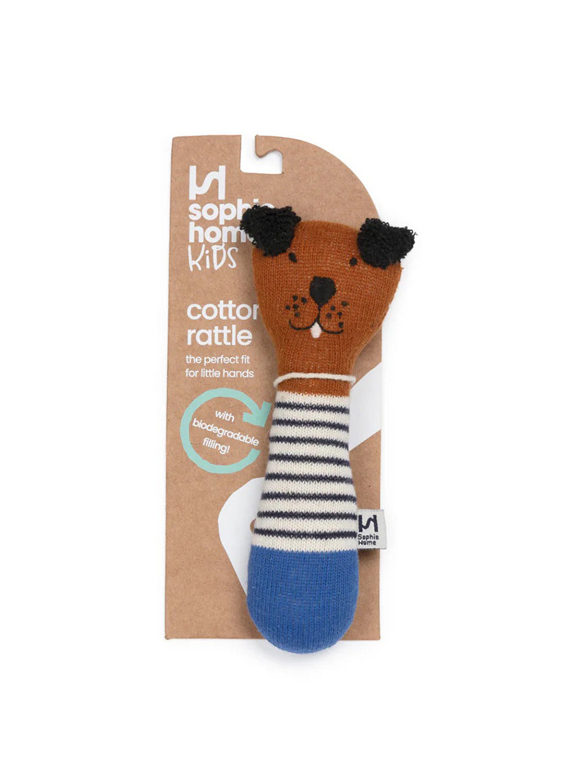 Dog Baby Rattle Toy Cobalt