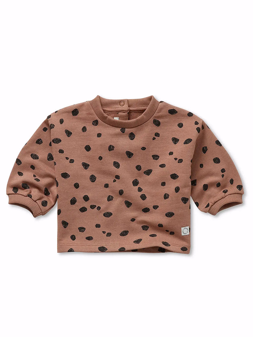 Baby Sweatshirt Animal Print Camel