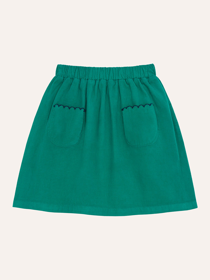 Green Corduroy Skirt