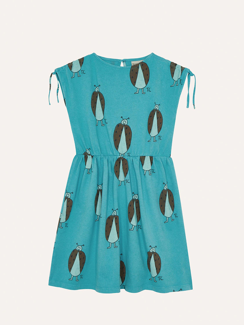 Ladybug Allover Blue Dress