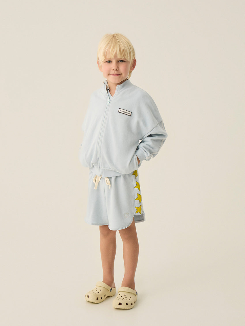 Stars Washed Short Light Blue