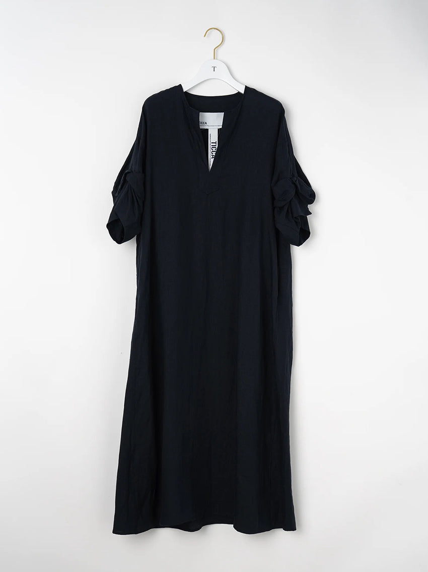Linen Dress Navy