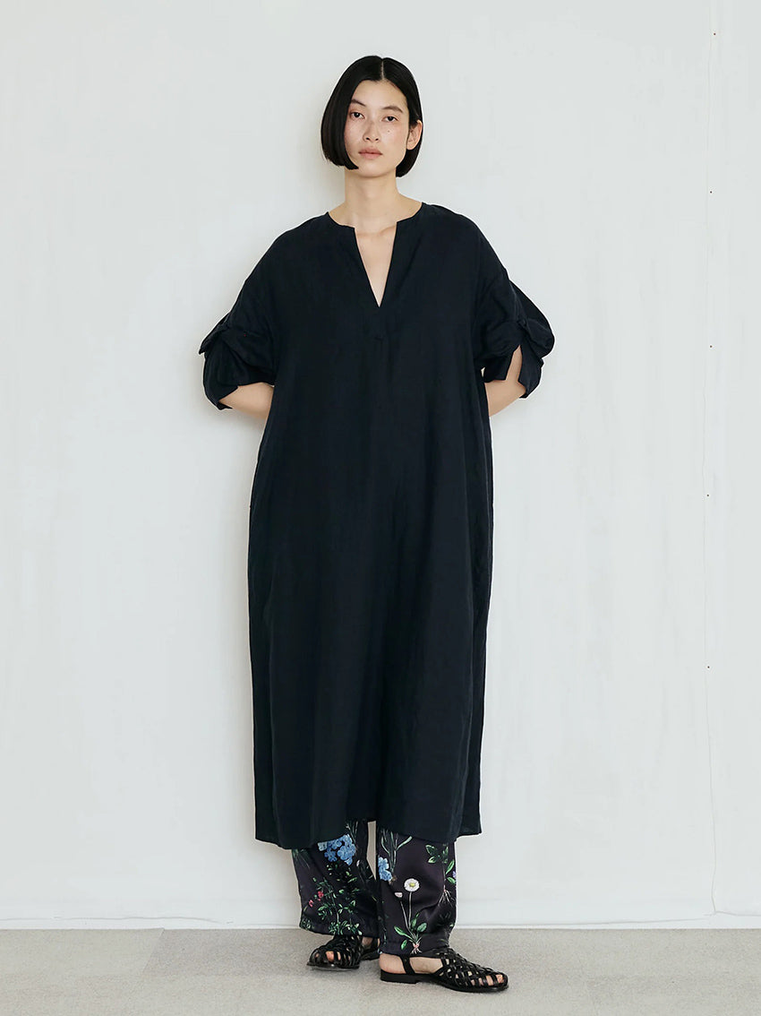 Linen Dress Navy