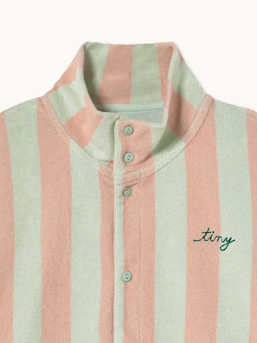 Stripes Towel Mockneck Sweatshirt