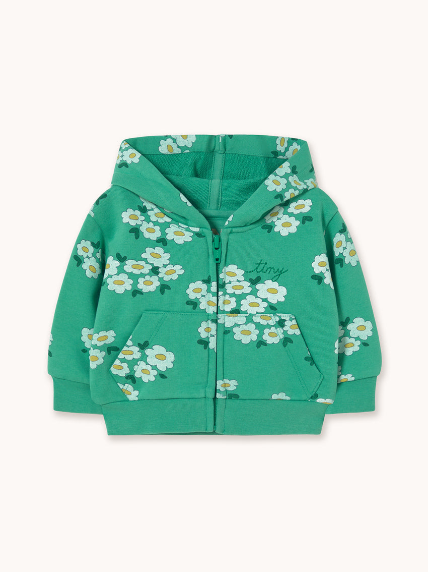 Blossom Baby Hoodie Emerald