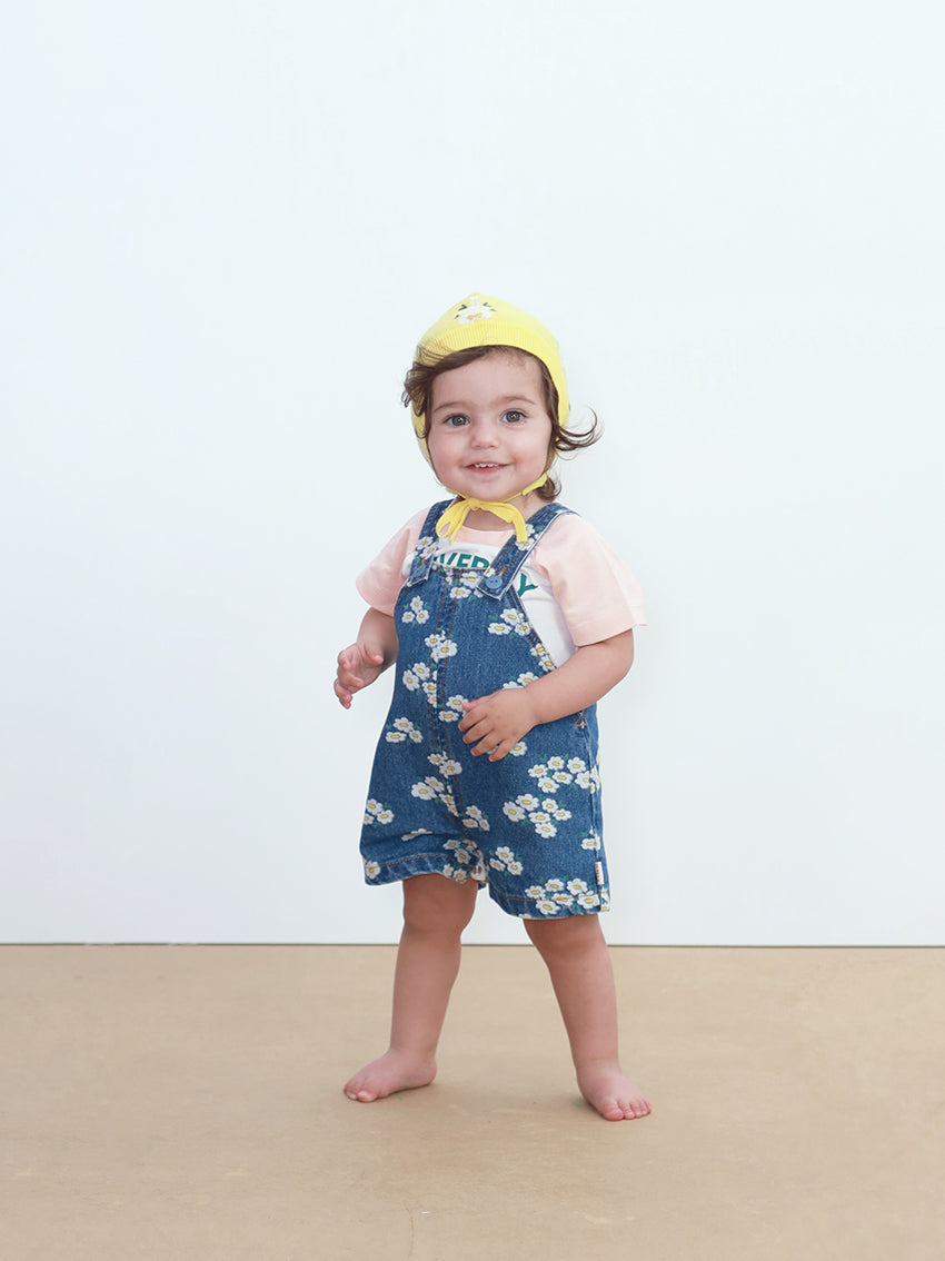 Blossom Denim Short Dungaree