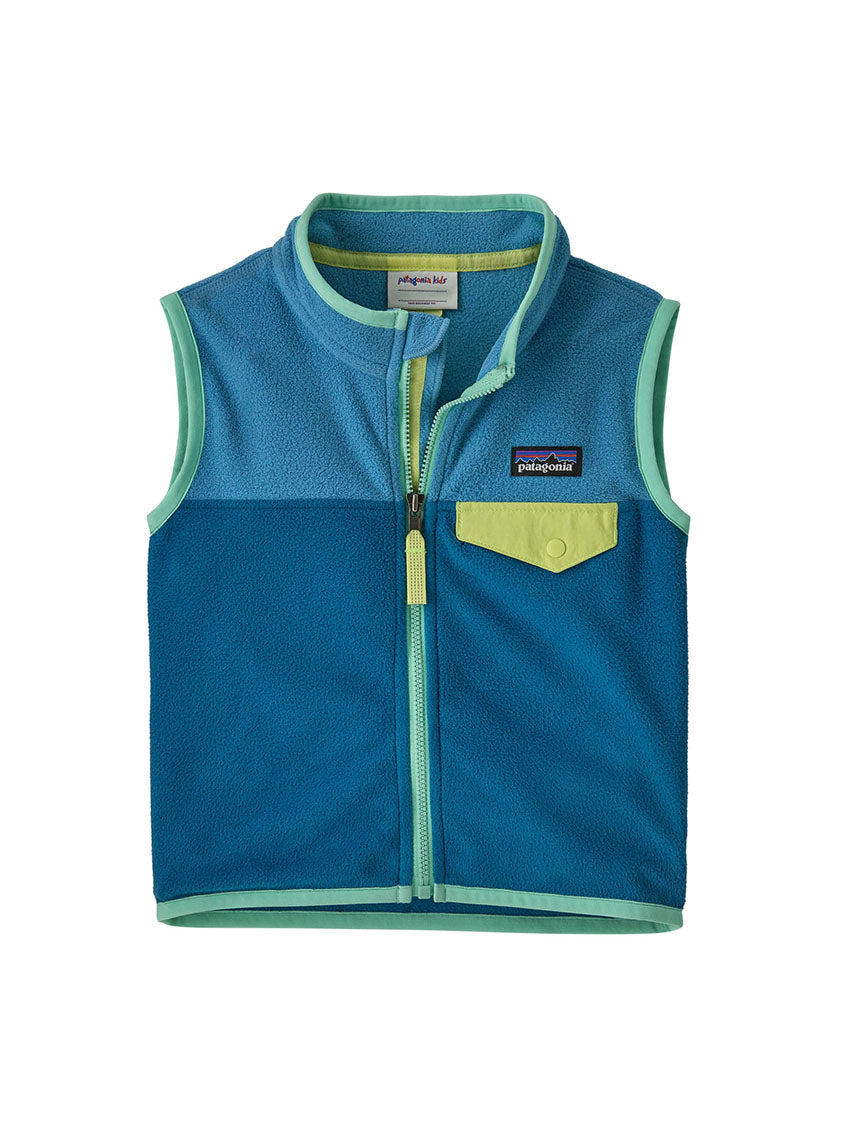 Baby Micro D Snap-T Vest Aquatic Blue