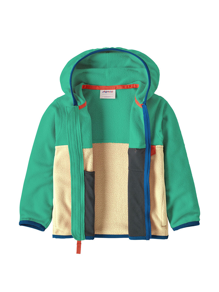 Baby Micro D Snap-T Jacket Buttercup Yellow/Aqua Stone