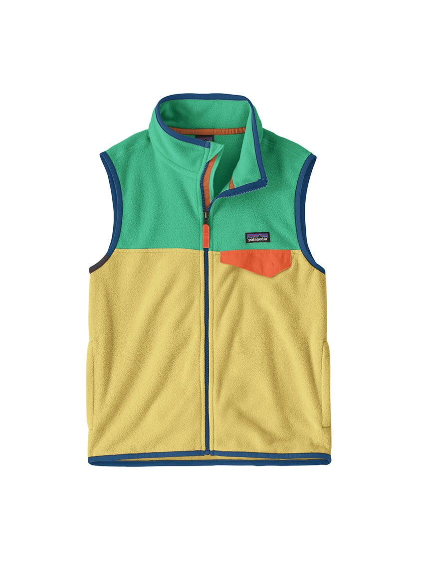 Kids Micro D Snap-T Vest Limestone Yellow