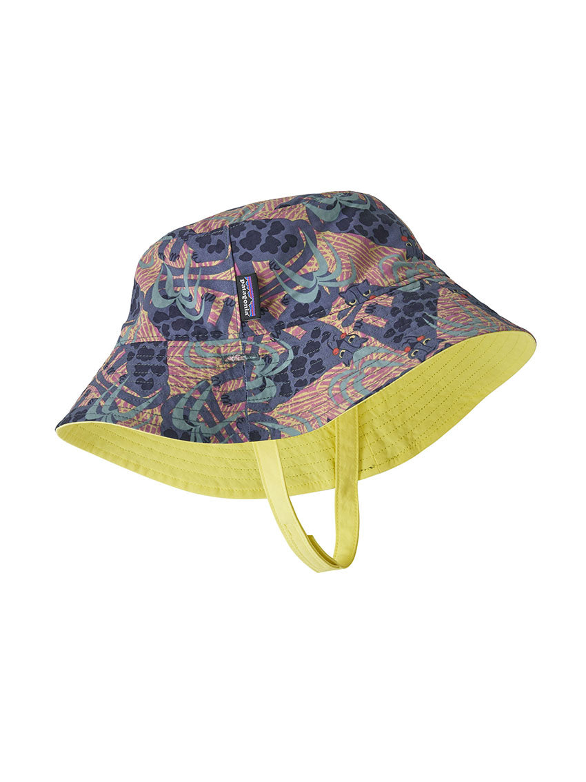 Baby Sun Bucket Hat Jaggy Faded Magenta