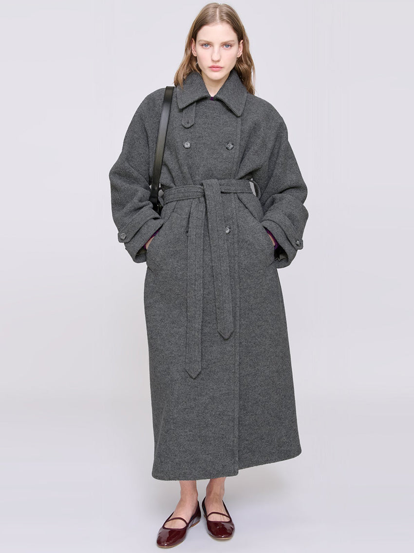 Lea Wool Coat Grey Heather