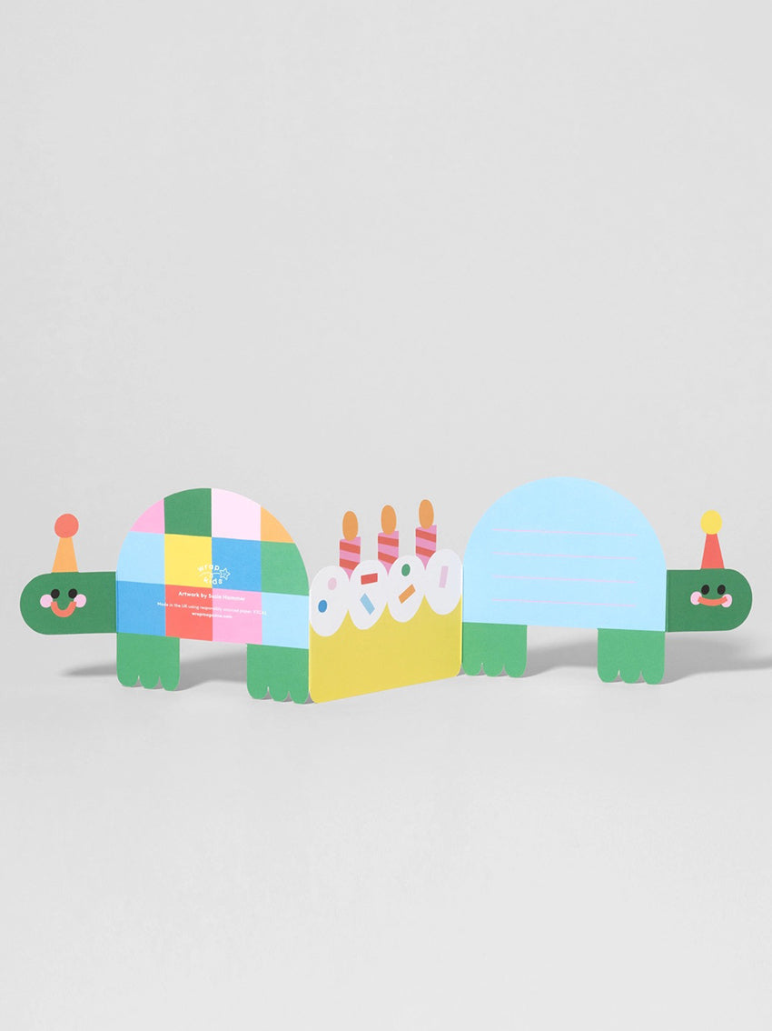 Birthday Tortoises Fold Out Card