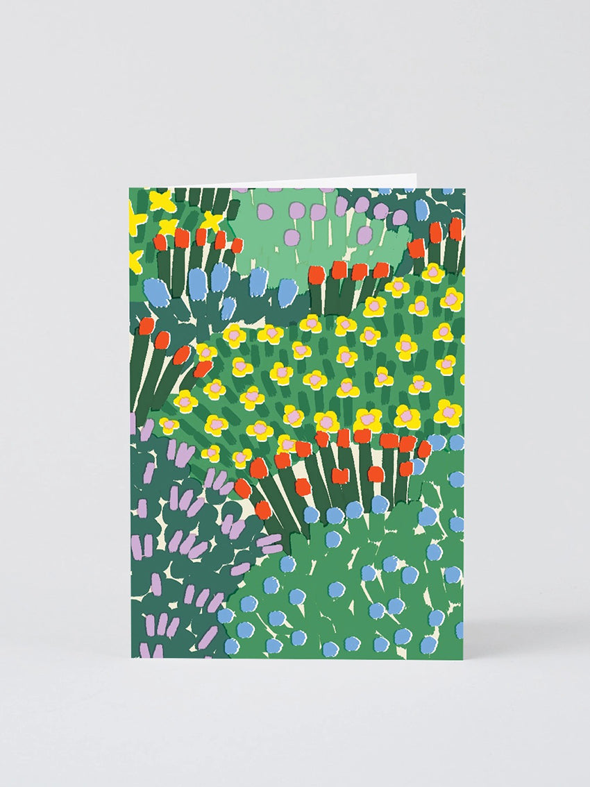 Garden Flowers Greetings Card