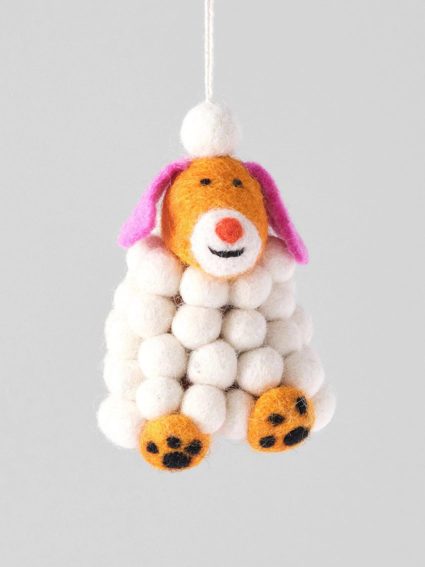 Minu, Dog Hanging Felt Ornament