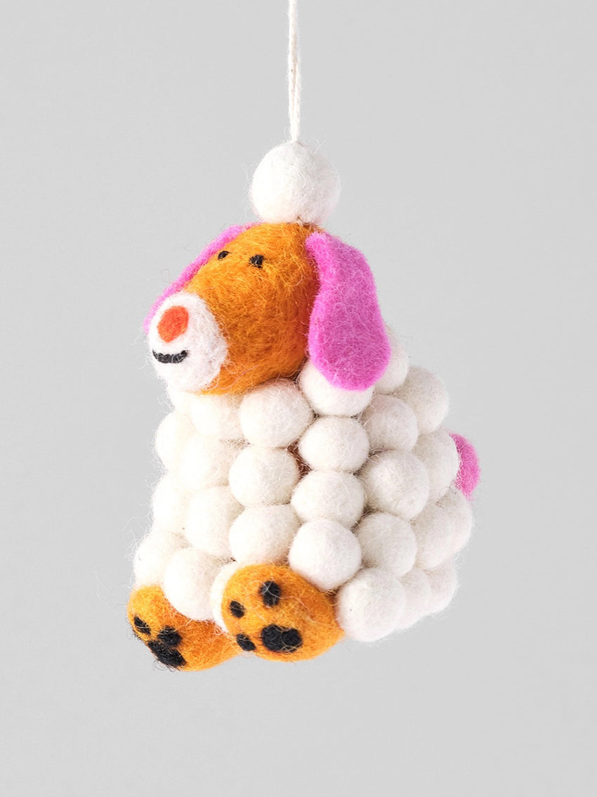 Minu, Dog Hanging Felt Ornament