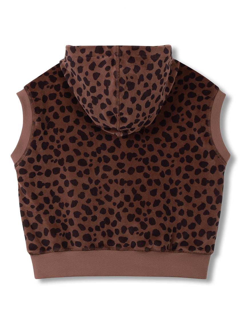 Contrast Hoody Cocoa Animal