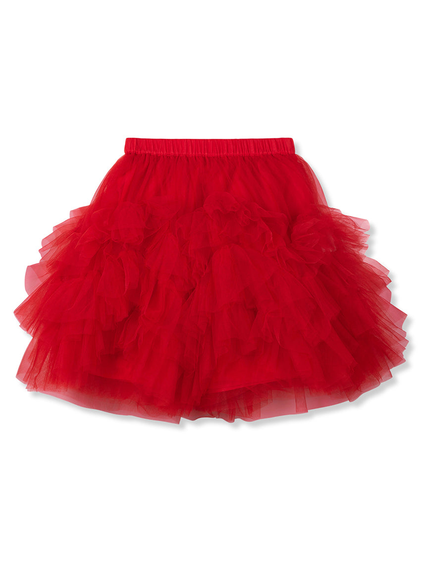 Tux Tulle Skirt Ink Red