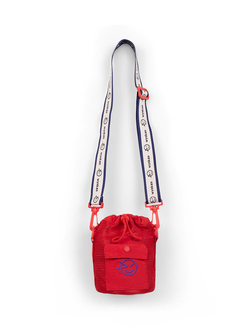 Mesh Pouch Bag Piller Red