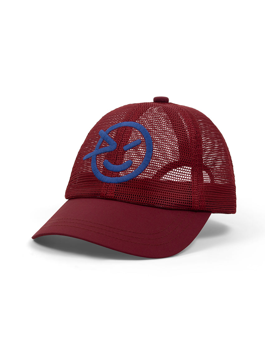 Mesh Winked Cap Bench Red