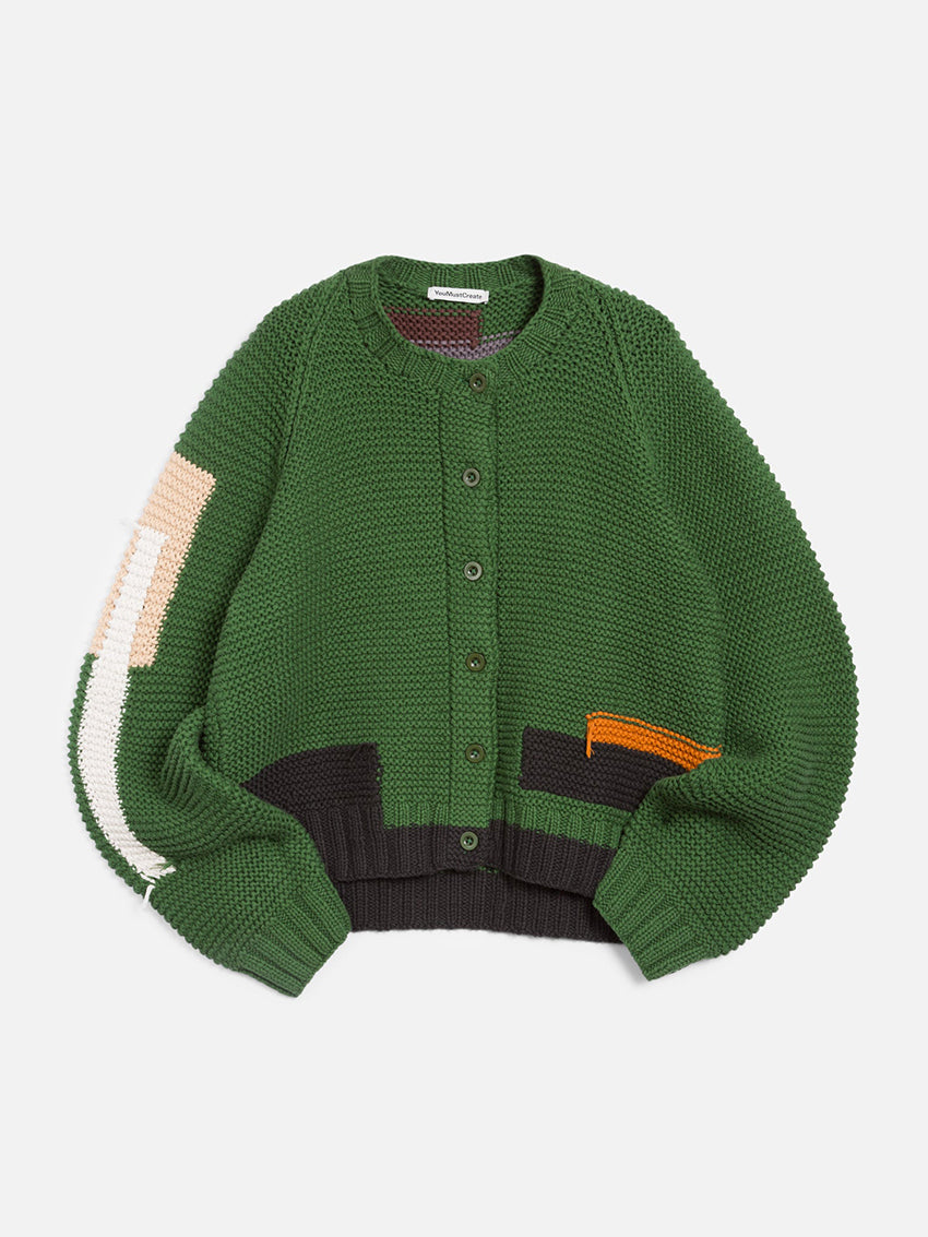 Atomic Cardigan Green