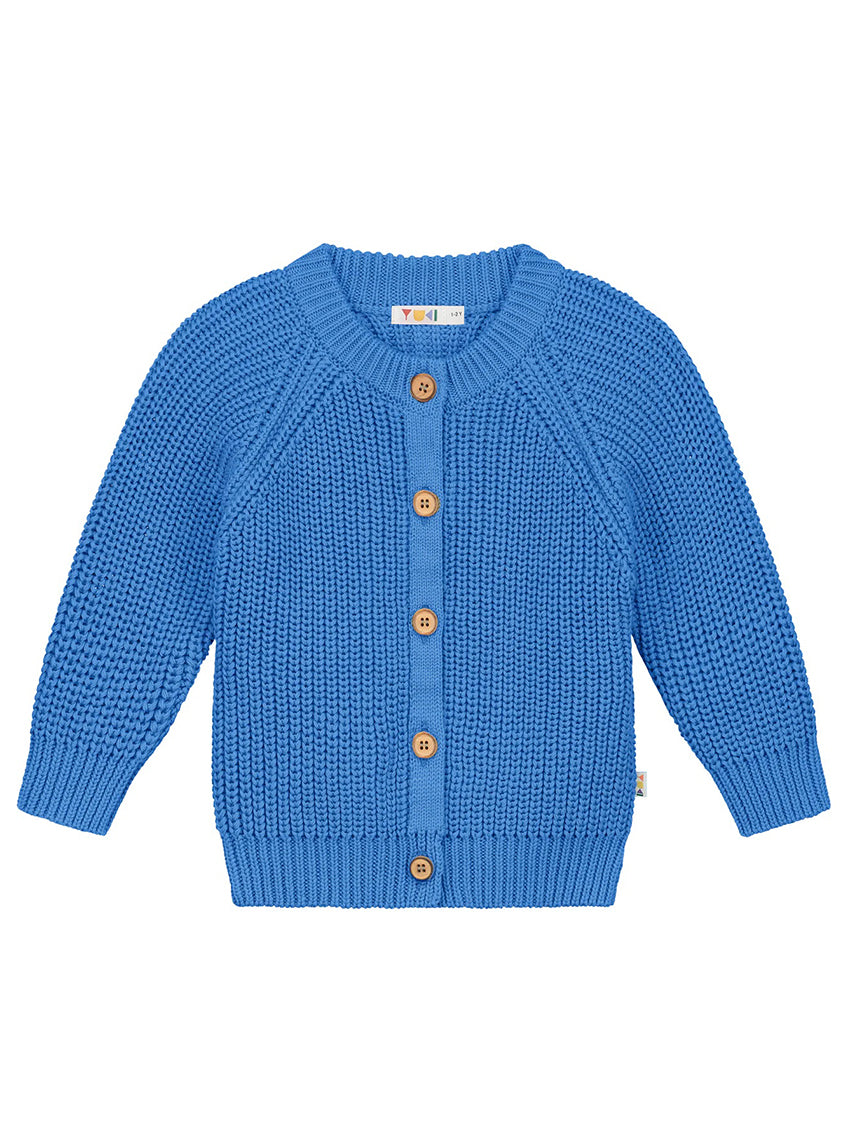 Raglan Cardigan Azure