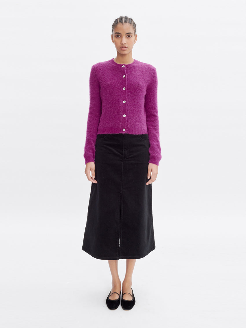 Georgia Corduroy Skirt Black