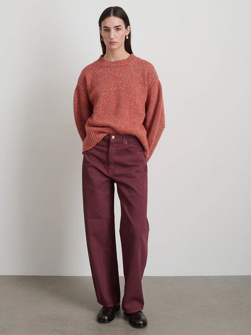 Leroy Jeans Burgundy Overdye