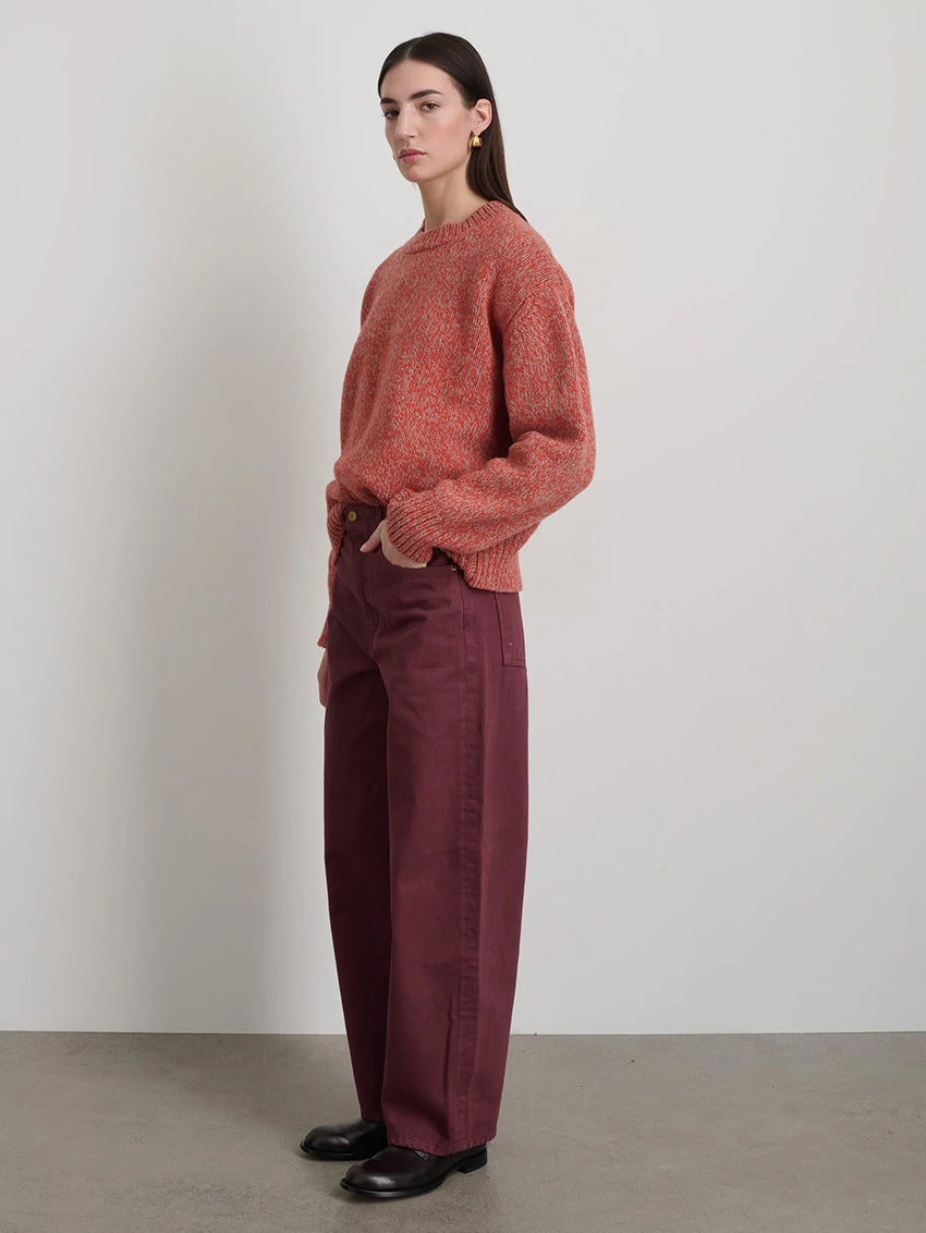 Leroy Jeans Burgundy Overdye