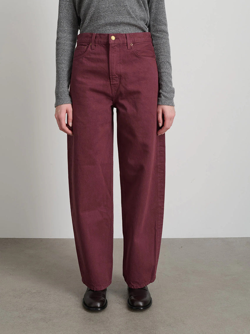 Leroy Jeans Burgundy Overdye