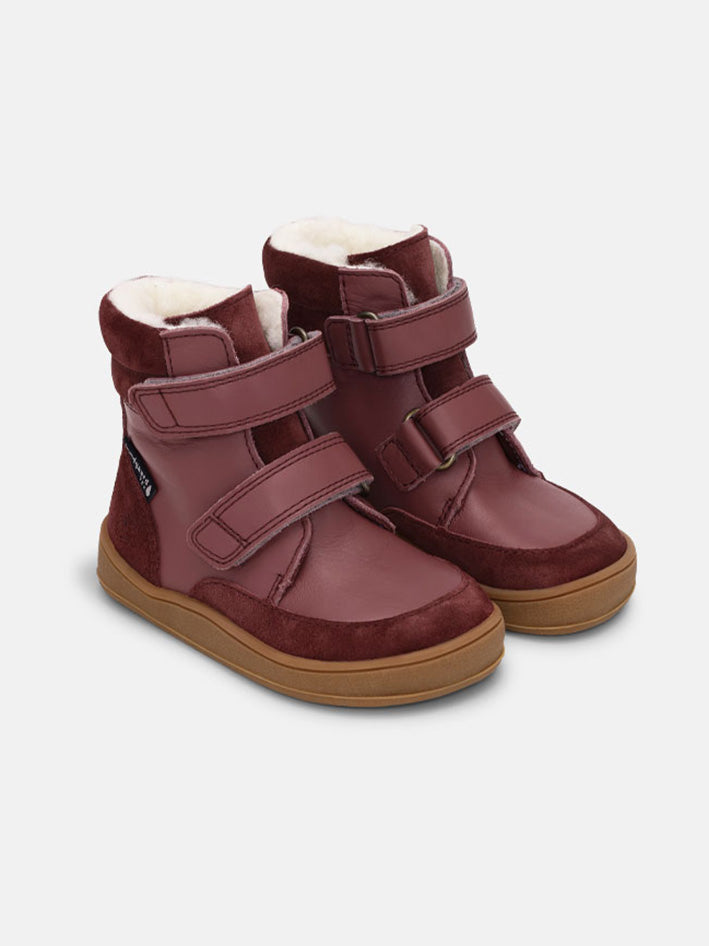 Basil Strap Tex Boot Dark Rose