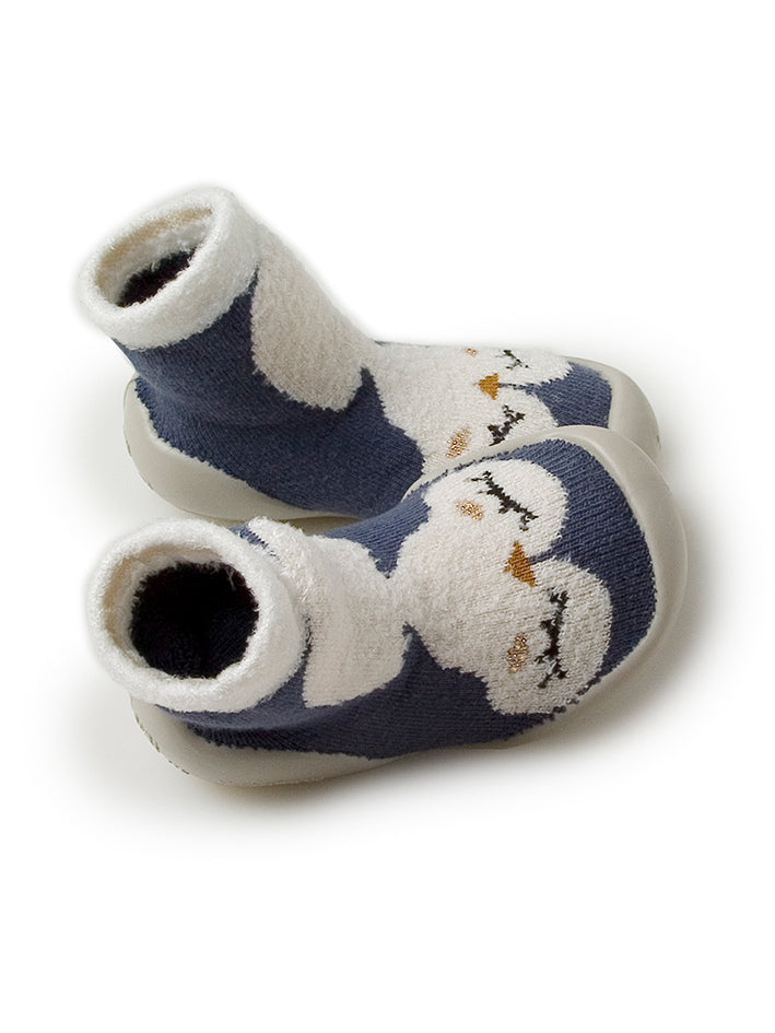 Penguin Slippers Blue