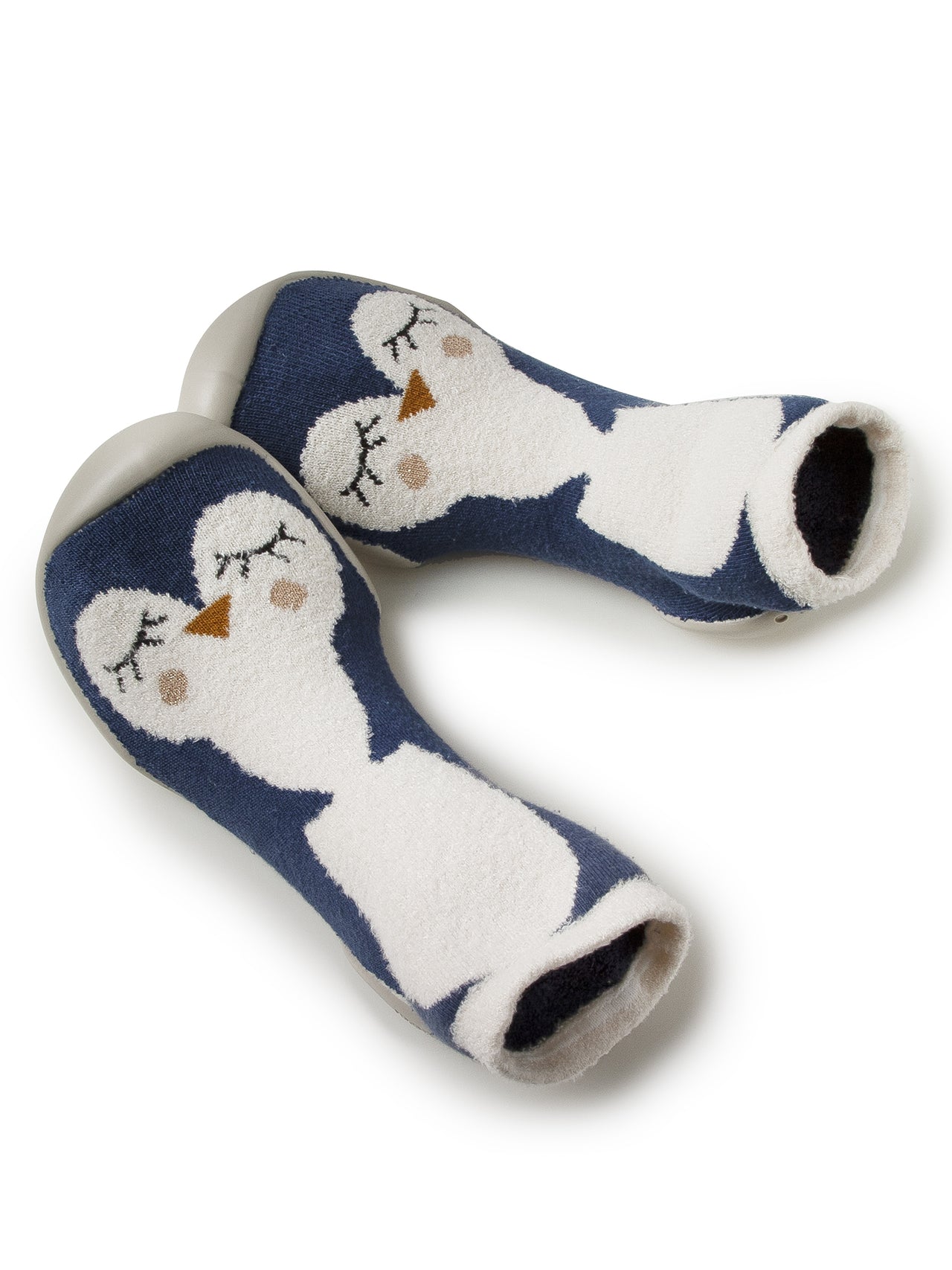 Penguin Slippers Blue